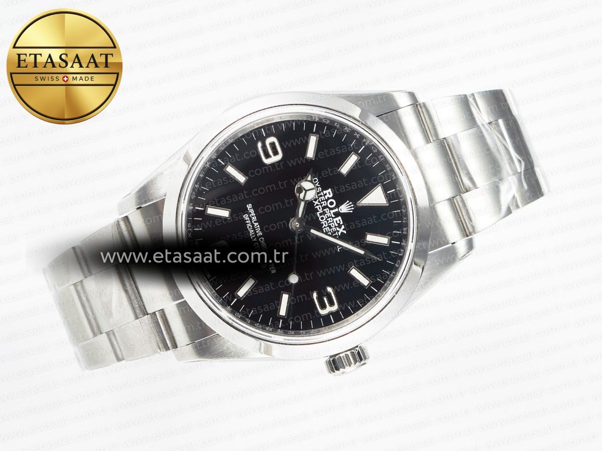 Explorer 36 904L Steel KRF 1:1 Best Edition Black Dial on SS Bracelet PT5000 V2 - Görsel 8