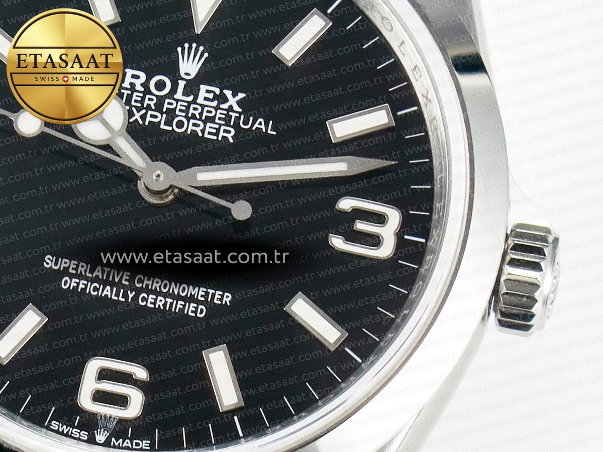 Explorer 36 904L Steel KRF 1:1 Best Edition Black Dial on SS Bracelet SW200 V2 - Görsel 11
