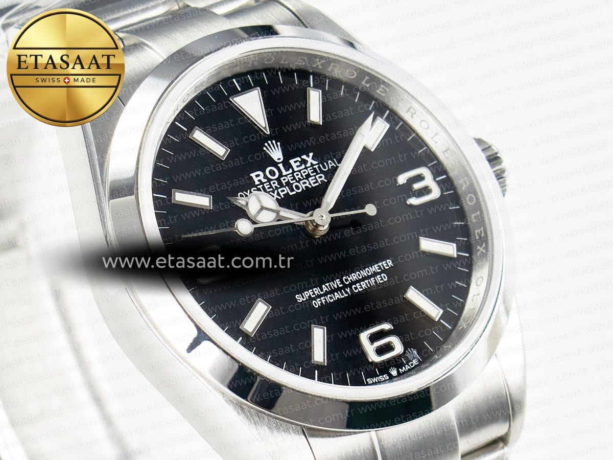 Explorer 36 904L Steel KRF 1:1 Best Edition Black Dial on SS Bracelet SW200 V2 - Görsel 5