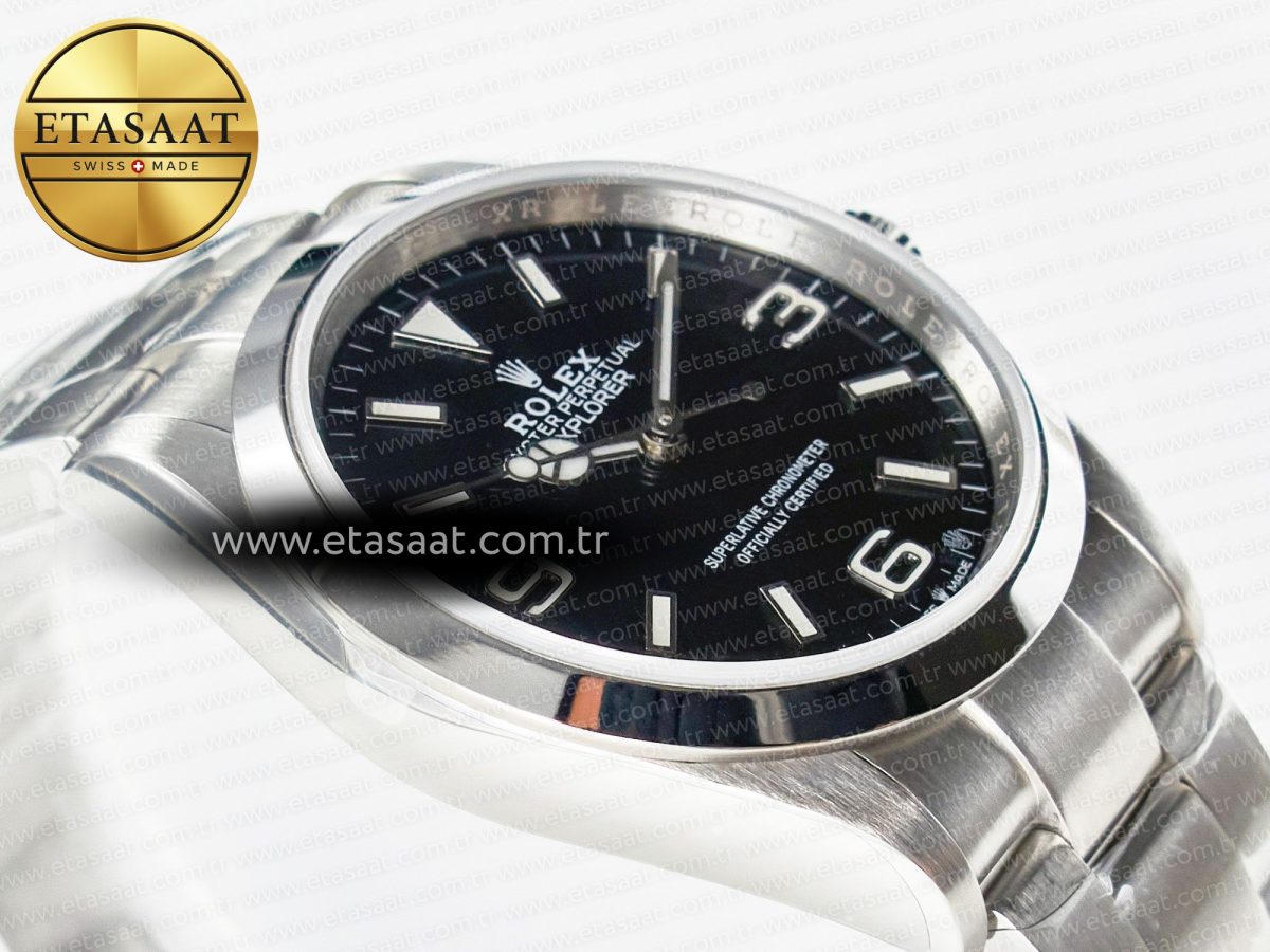 Explorer 36 904L Steel KRF 1:1 Best Edition Black Dial on SS Bracelet SW200 V2 - Görsel 7