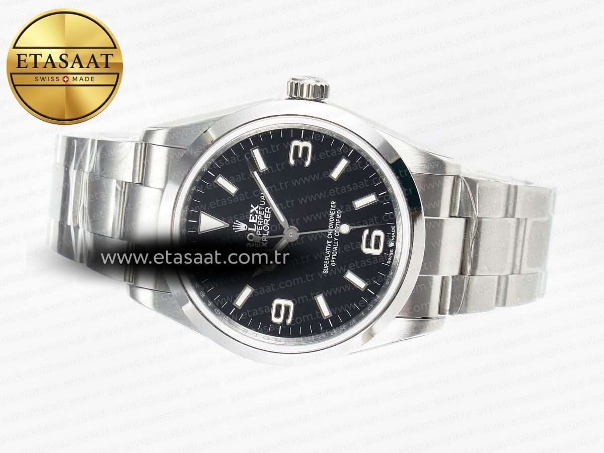 Explorer 36 904L Steel KRF 1:1 Best Edition Black Dial on SS Bracelet SW200 V2 - Görsel 9