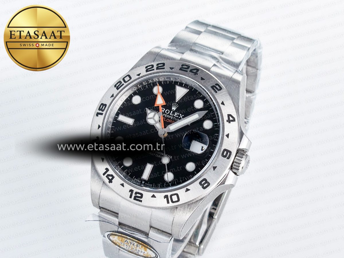 Explorer II 42mm 226570 904L SS ARF 1:1 Best Edition Black Dial on Bracelet SH3285 - Görsel 1