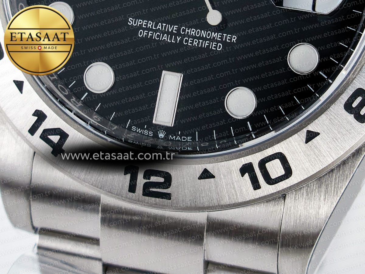 Explorer II 42mm 226570 904L SS ARF 1:1 Best Edition Black Dial on Bracelet SH3285 - Görsel 12