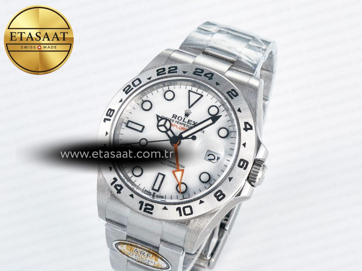 Explorer II 42mm 226570 904L SS ARF 1:1 Best Edition White Dial on Bracelet SH3285 - Görsel 1