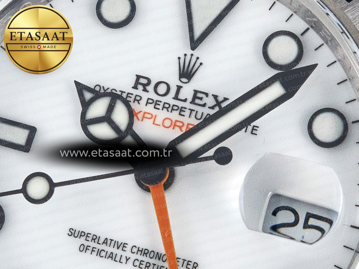 Explorer II 42mm 226570 904L SS ARF 1:1 Best Edition White Dial on Bracelet SH3285 - Görsel 10