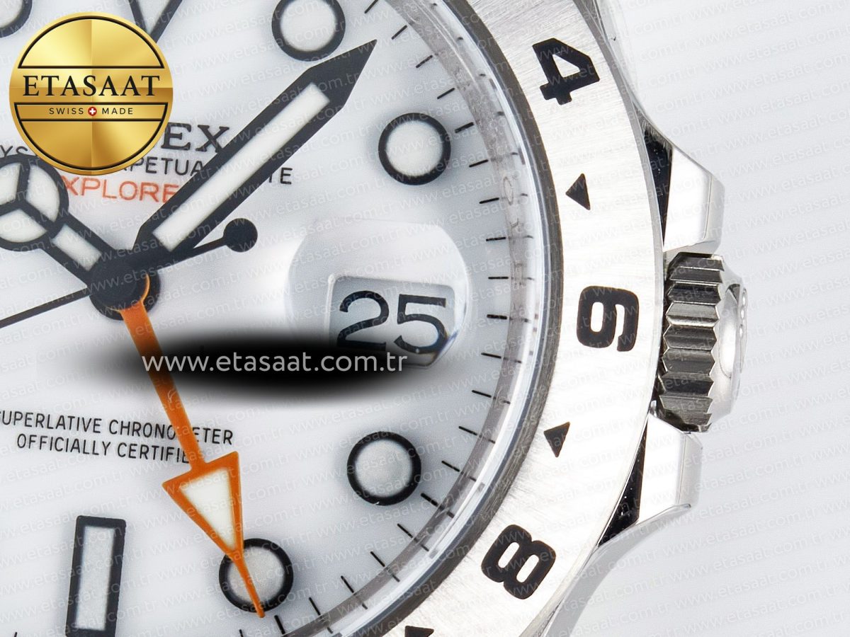 Explorer II 42mm 226570 904L SS ARF 1:1 Best Edition White Dial on Bracelet SH3285 - Görsel 11