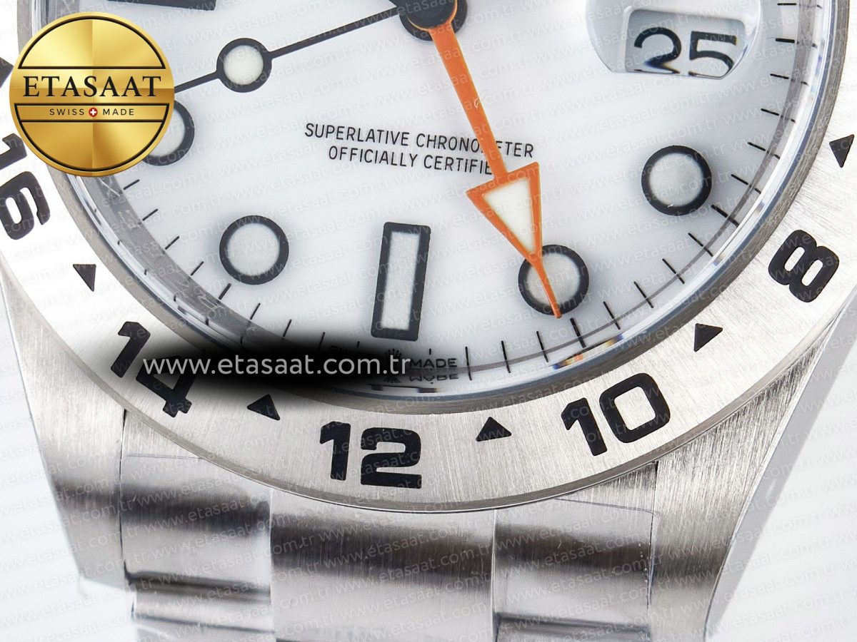 Explorer II 42mm 226570 904L SS ARF 1:1 Best Edition White Dial on Bracelet SH3285 - Görsel 12