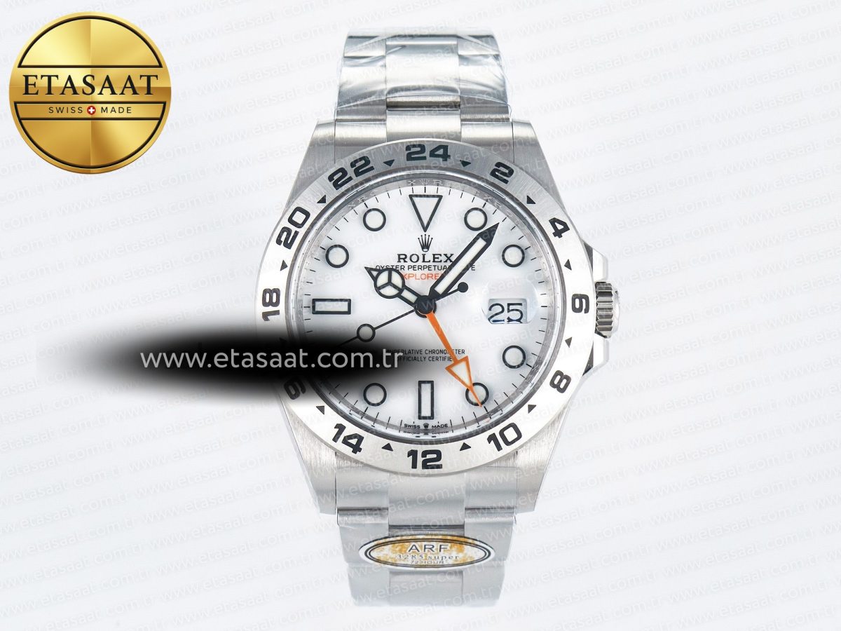 Explorer II 42mm 226570 904L SS ARF 1:1 Best Edition White Dial on Bracelet SH3285 - Görsel 3