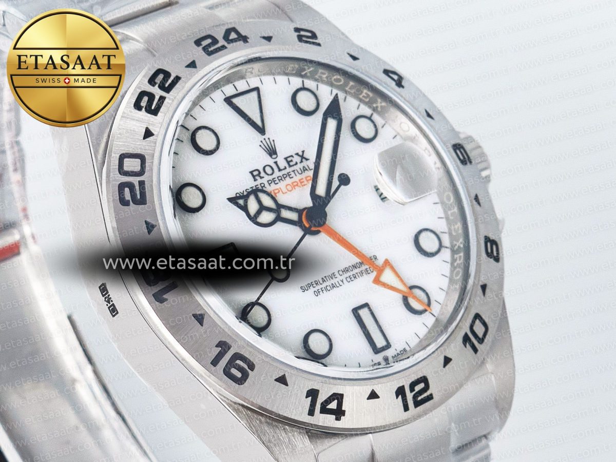 Explorer II 42mm 226570 904L SS ARF 1:1 Best Edition White Dial on Bracelet SH3285 - Görsel 5