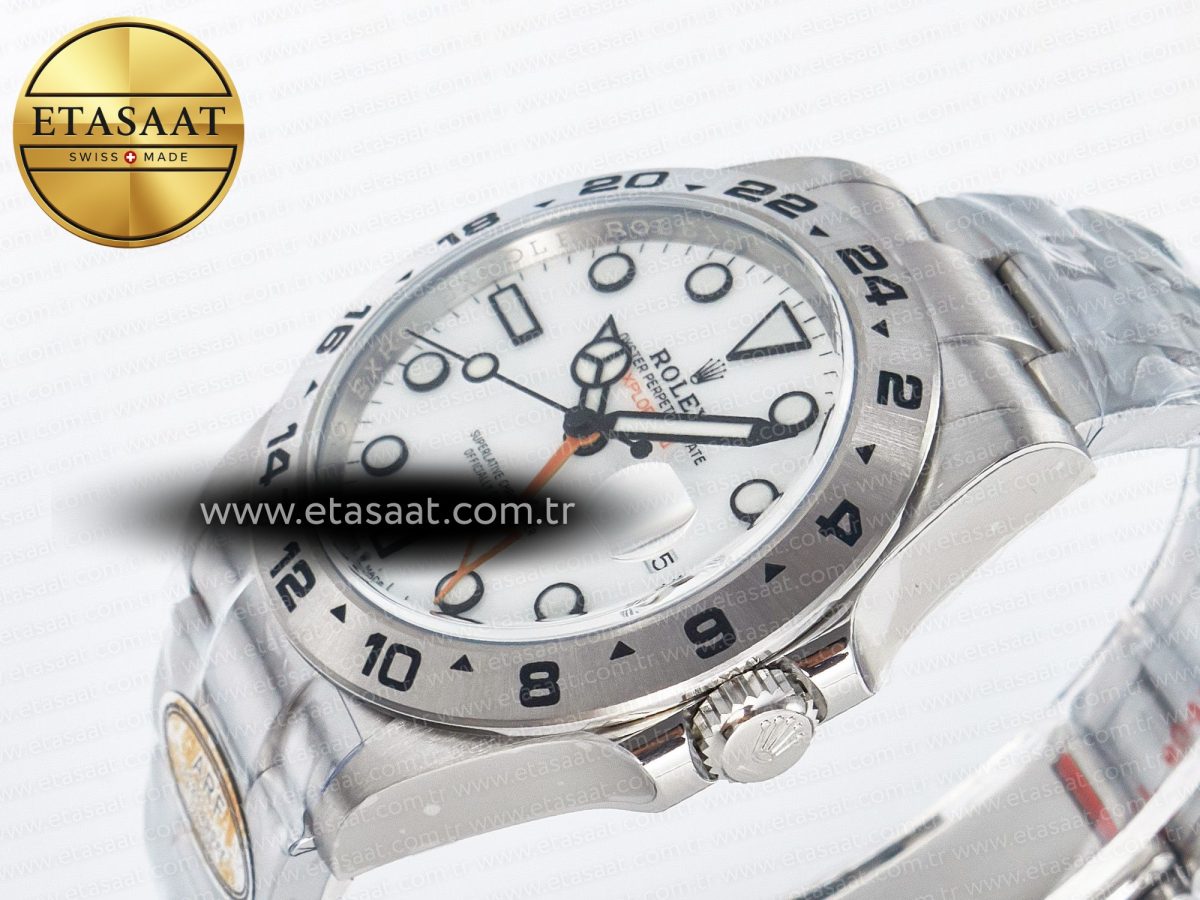 Explorer II 42mm 226570 904L SS ARF 1:1 Best Edition White Dial on Bracelet SH3285 - Görsel 6