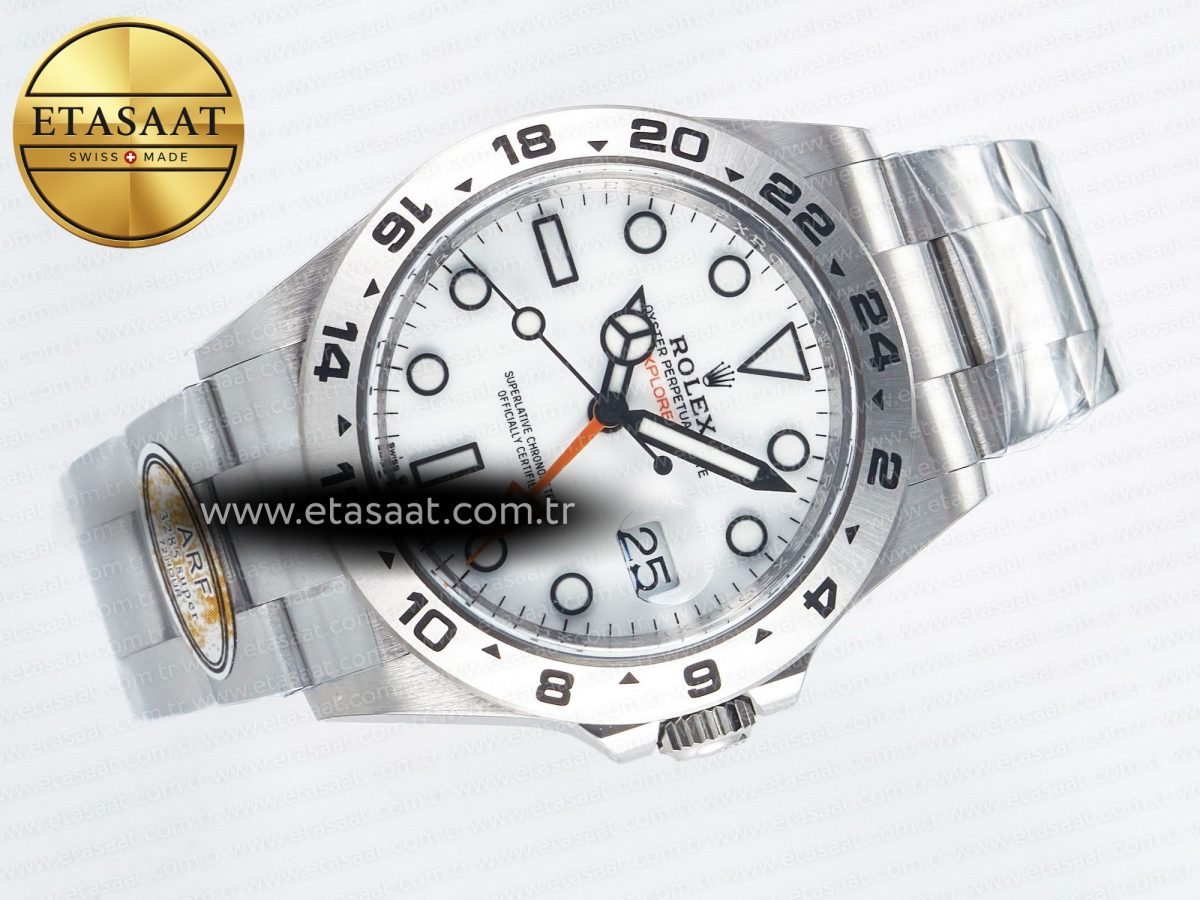 Explorer II 42mm 226570 904L SS ARF 1:1 Best Edition White Dial on Bracelet SH3285 - Görsel 9