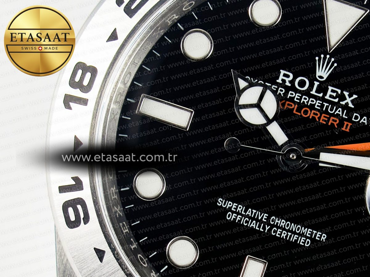 Explorer II 42mm 226570 904L SS Clean 1:1 Best Edition Black Dial on Bracelet DD3285 CHS - Görsel 10