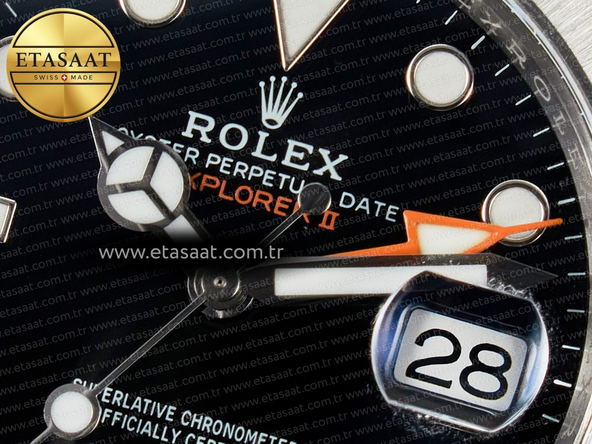Explorer II 42mm 226570 904L SS Clean 1:1 Best Edition Black Dial on Bracelet DD3285 CHS - Görsel 11