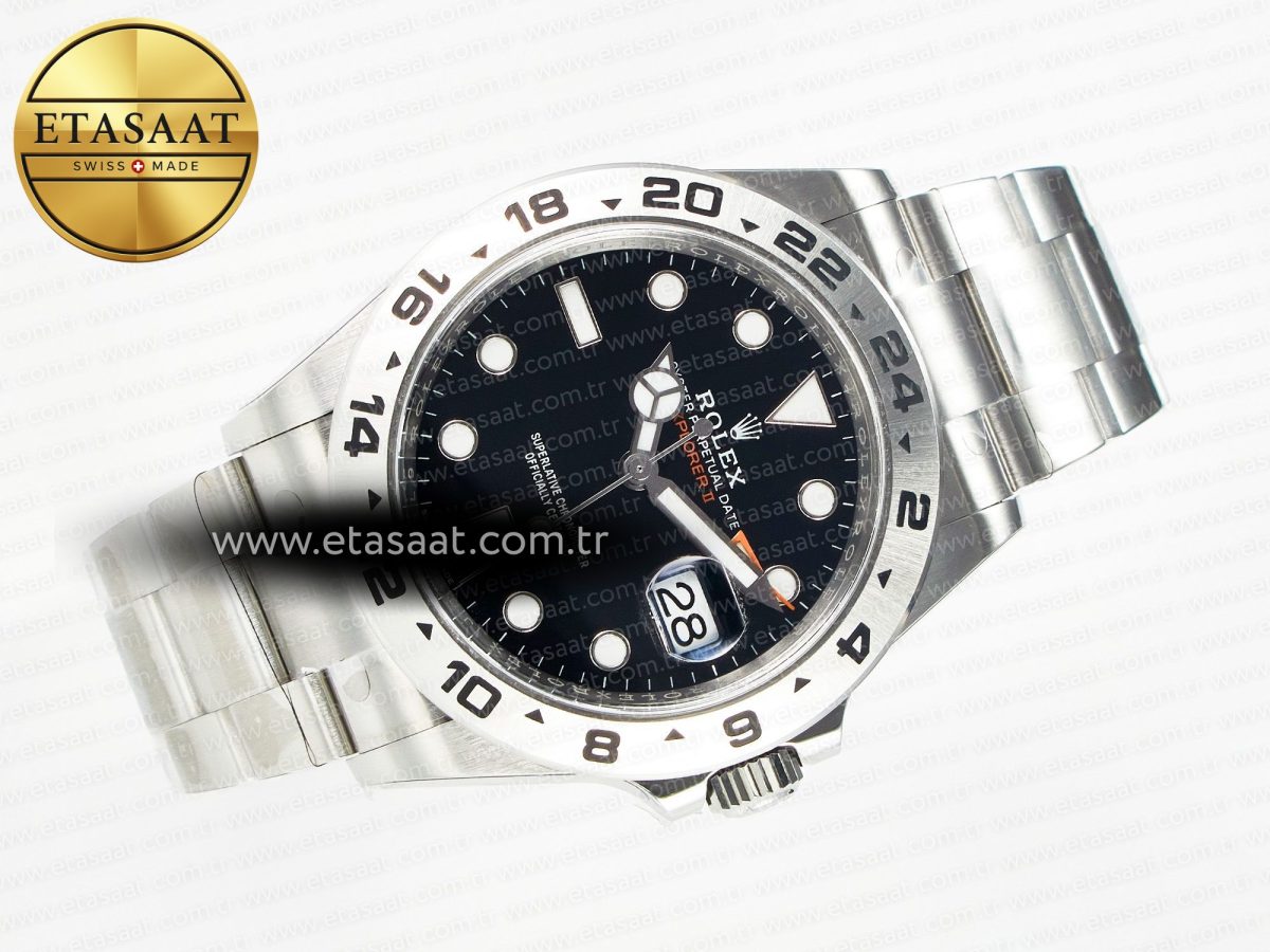 Explorer II 42mm 226570 904L SS Clean 1:1 Best Edition Black Dial on Bracelet DD3285 CHS - Görsel 8