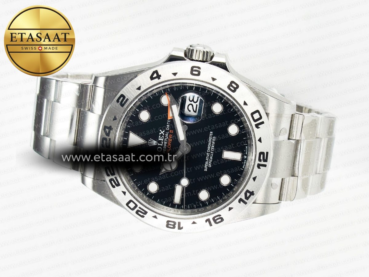 Explorer II 42mm 226570 904L SS Clean 1:1 Best Edition Black Dial on Bracelet DD3285 CHS - Görsel 9