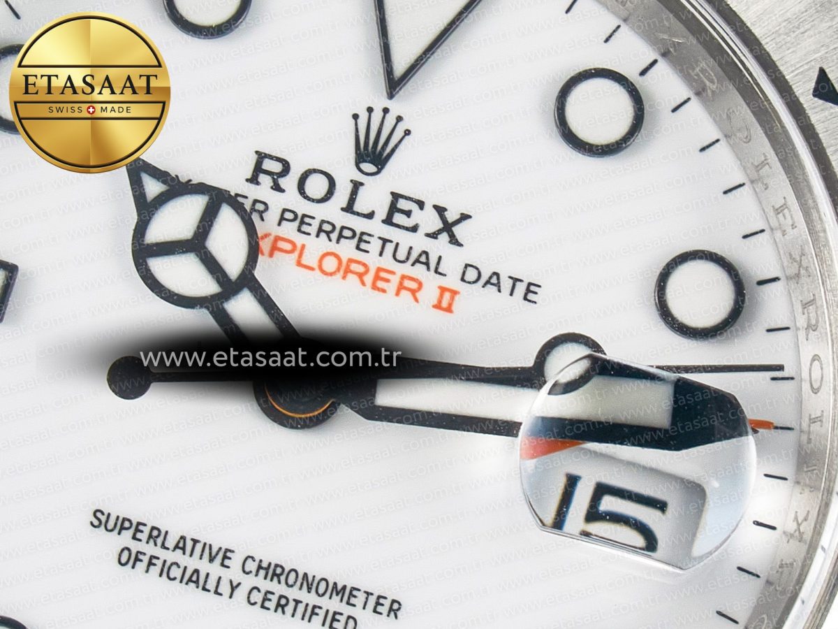 Explorer II 42mm 226570 904L SS Clean 1:1 Best Edition White Dial on Bracelet DD3285 CHS - Görsel 11