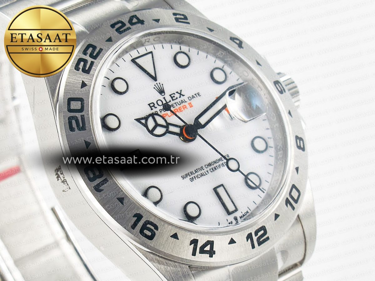 Explorer II 42mm 226570 904L SS Clean 1:1 Best Edition White Dial on Bracelet DD3285 CHS - Görsel 5
