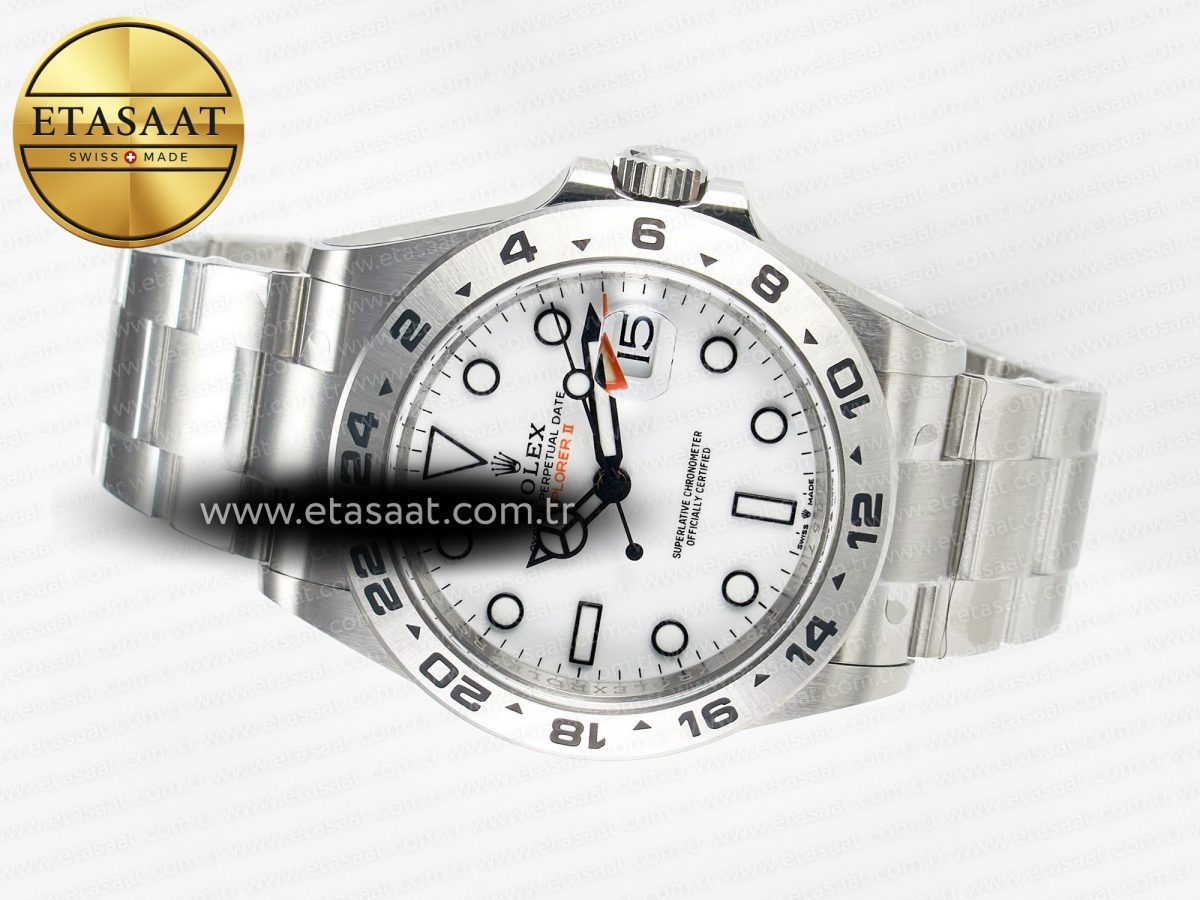Explorer II 42mm 226570 904L SS Clean 1:1 Best Edition White Dial on Bracelet DD3285 CHS - Görsel 9