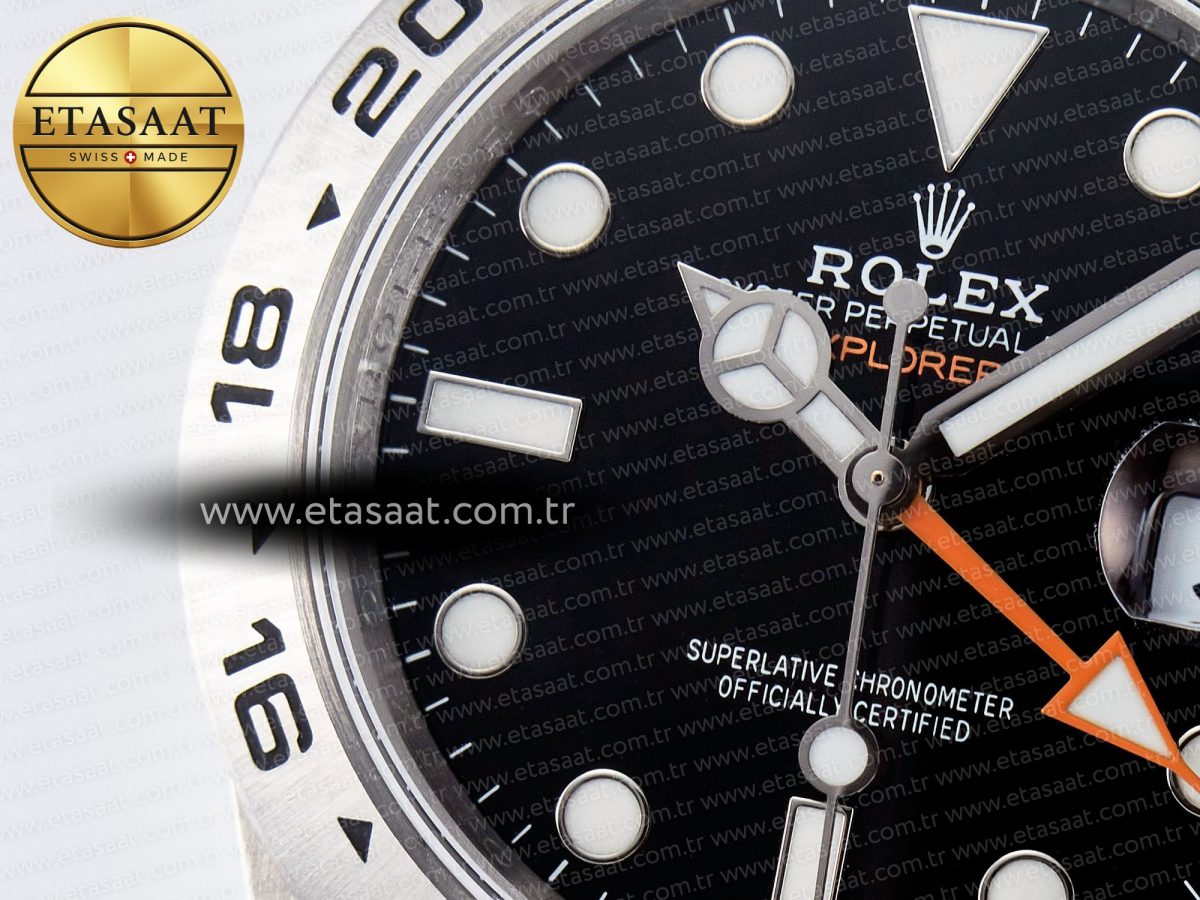 Explorer II 42mm 226570 904L SS QF 1:1 Best Edition Black Dial on Bracelet SH3285-2 CHS - Görsel 10