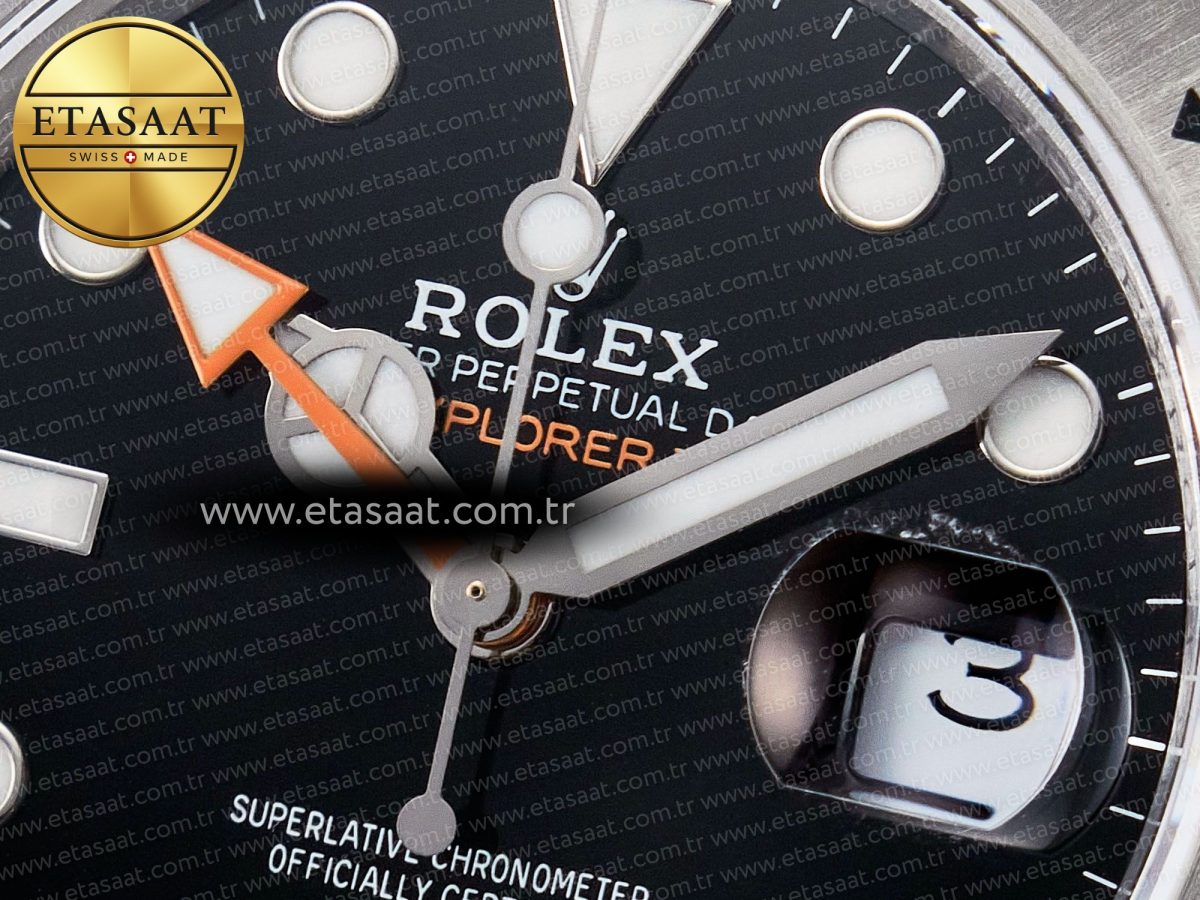Explorer II 42mm 226570 904L SS QF 1:1 Best Edition Black Dial on Bracelet SH3285-2 CHS - Görsel 11