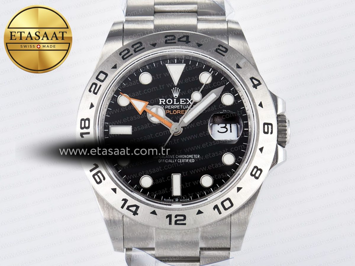 Explorer II 42mm 226570 904L SS QF 1:1 Best Edition Black Dial on Bracelet SH3285-2 CHS - Görsel 4