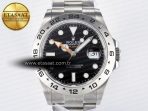 Explorer II 42mm 226570 904L SS QF 1:1 Best Edition Black Dial on Bracelet SH3285-2 CHS - Görsel 4