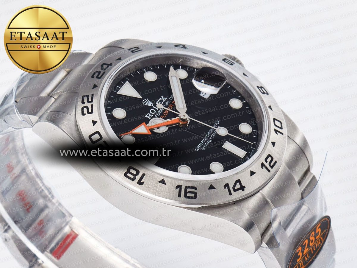 Explorer II 42mm 226570 904L SS QF 1:1 Best Edition Black Dial on Bracelet SH3285-2 CHS - Görsel 7
