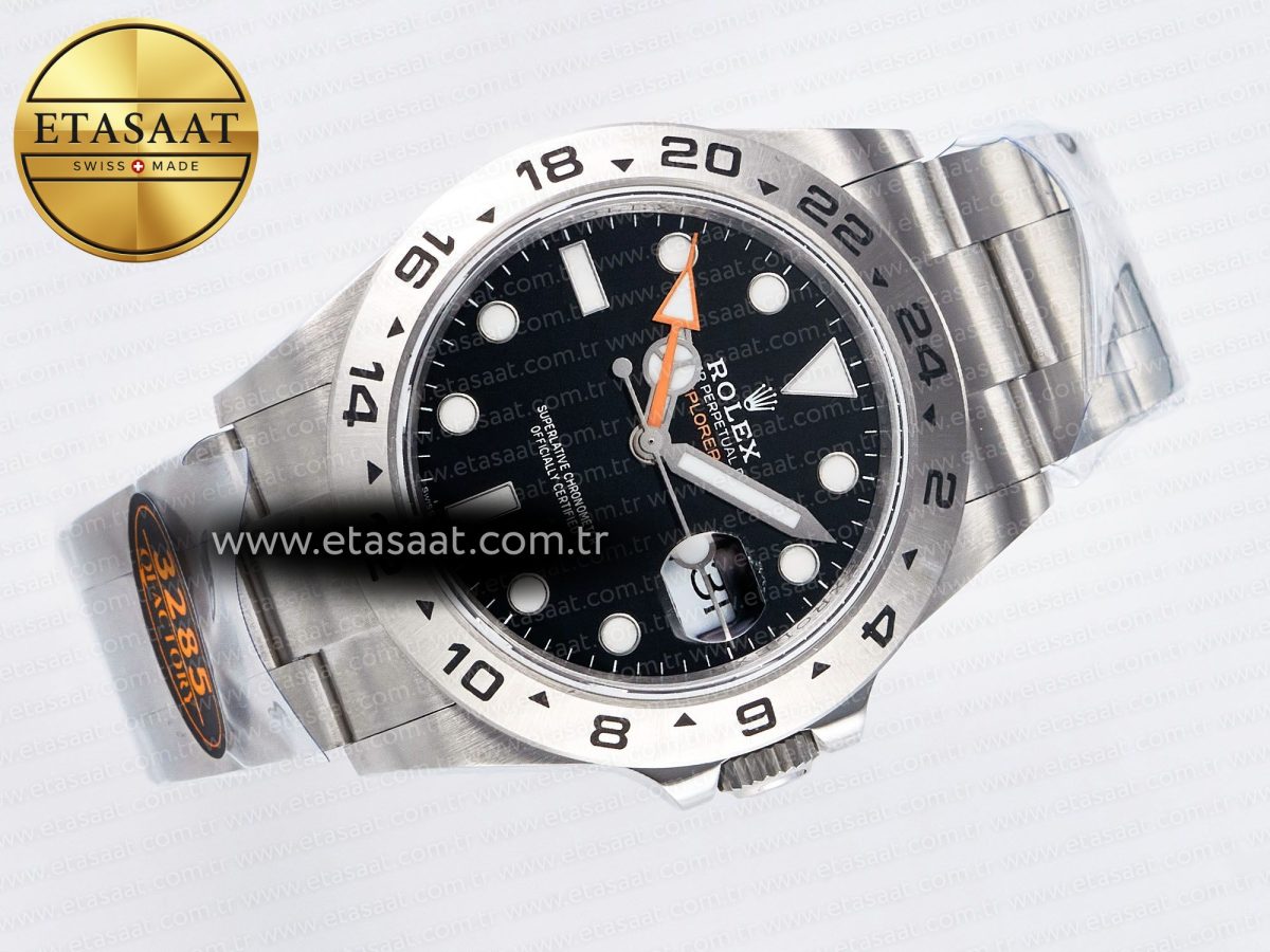 Explorer II 42mm 226570 904L SS QF 1:1 Best Edition Black Dial on Bracelet SH3285-2 CHS - Görsel 8