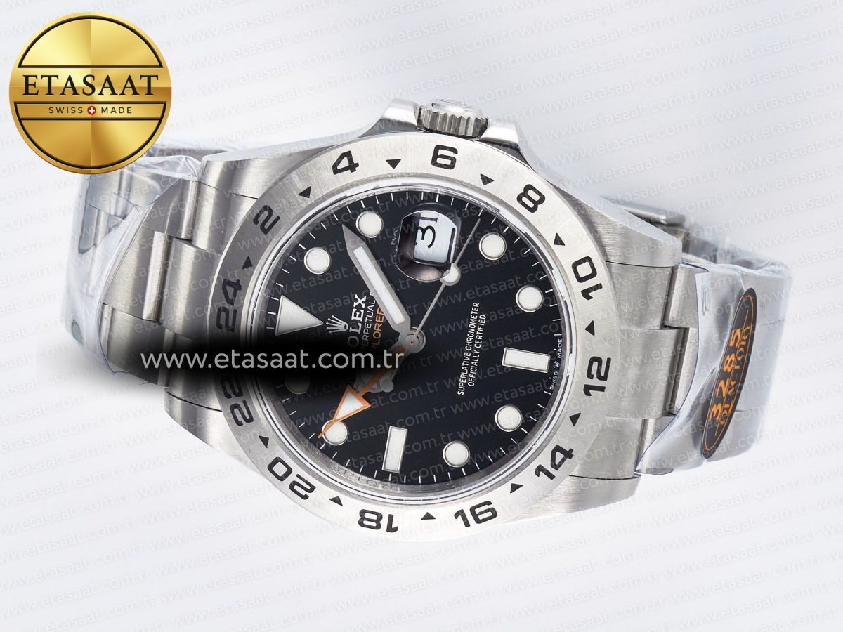 Explorer II 42mm 226570 904L SS QF 1:1 Best Edition Black Dial on Bracelet SH3285-2 CHS - Görsel 9