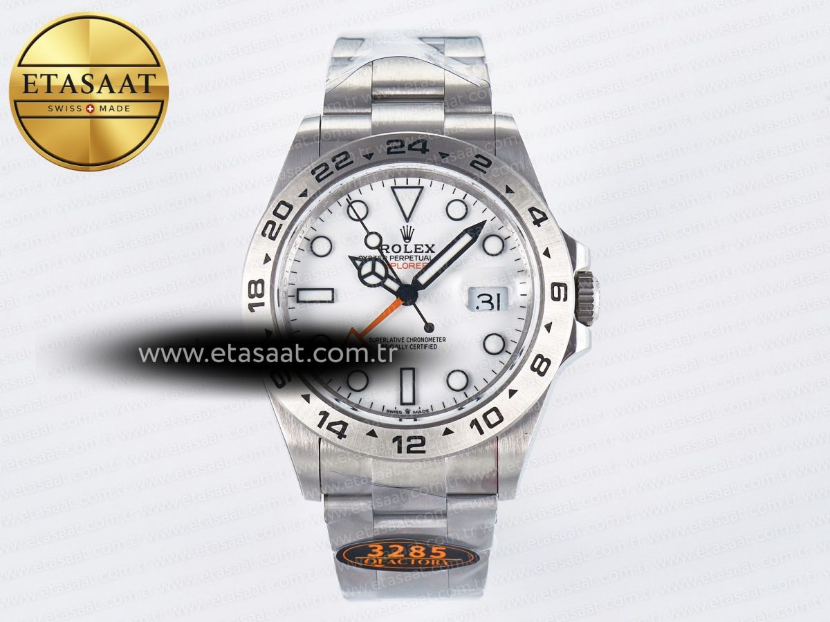 Explorer II 42mm 226570 904L SS QF 1:1 Best Edition White Dial on Bracelet SH3285-2 CHS - Görsel 3