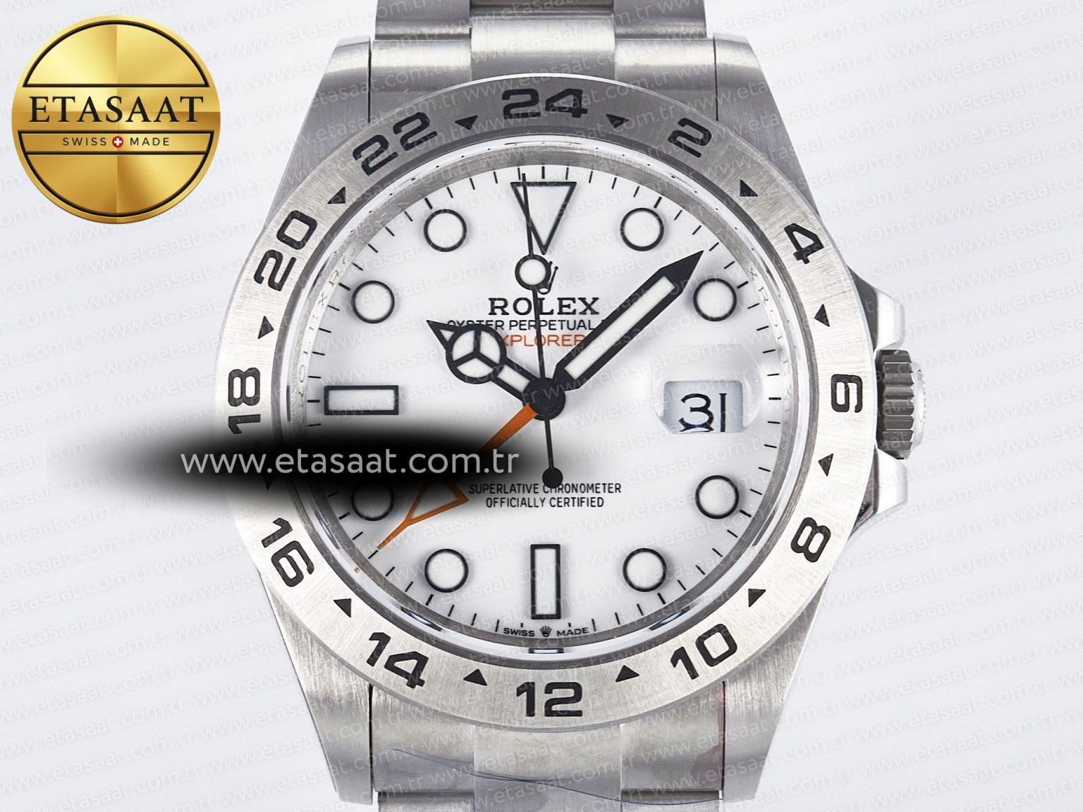 Explorer II 42mm 226570 904L SS QF 1:1 Best Edition White Dial on Bracelet SH3285-2 CHS - Görsel 4