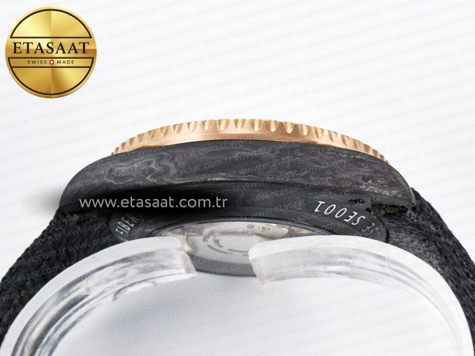 GMT Carbon DIWF Best Edition Black Carbon Dial RG Markers on Black Nylon Strap SA3186 CHS - Görsel 14