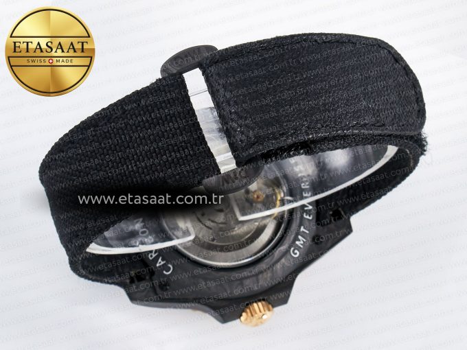 GMT Carbon DIWF Best Edition Black Carbon Dial RG Markers on Black Nylon Strap SA3186 CHS - Görsel 16