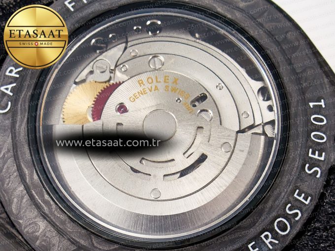 GMT Carbon DIWF Best Edition Black Carbon Dial RG Markers on Black Nylon Strap SA3186 CHS - Görsel 18