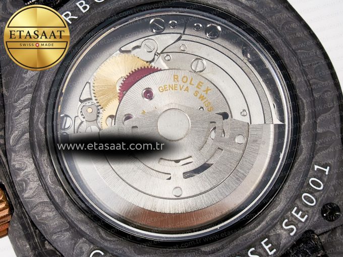 GMT Carbon DIWF Best Edition Black Carbon Dial RG Markers on Black Nylon Strap SA3186 CHS - Görsel 19