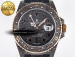 GMT Carbon DIWF Best Edition Black Carbon Dial RG Markers on Black Nylon Strap SA3186 CHS - Görsel 4