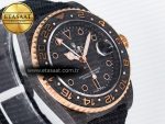 GMT Carbon DIWF Best Edition Black Carbon Dial RG Markers on Black Nylon Strap SA3186 CHS - Görsel 5