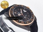GMT Carbon DIWF Best Edition Black Carbon Dial RG Markers on Black Nylon Strap SA3186 CHS - Görsel 7