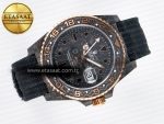 GMT Carbon DIWF Best Edition Black Carbon Dial RG Markers on Black Nylon Strap SA3186 CHS - Görsel 8