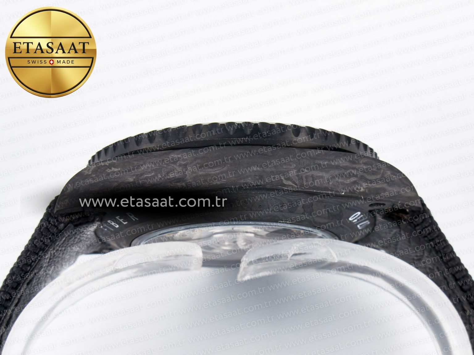 GMT Carbon DIWF Best Edition Black Carbon Dial SS Markers on Black Nylon Strap SA3285 CHS V2 - Görsel 14