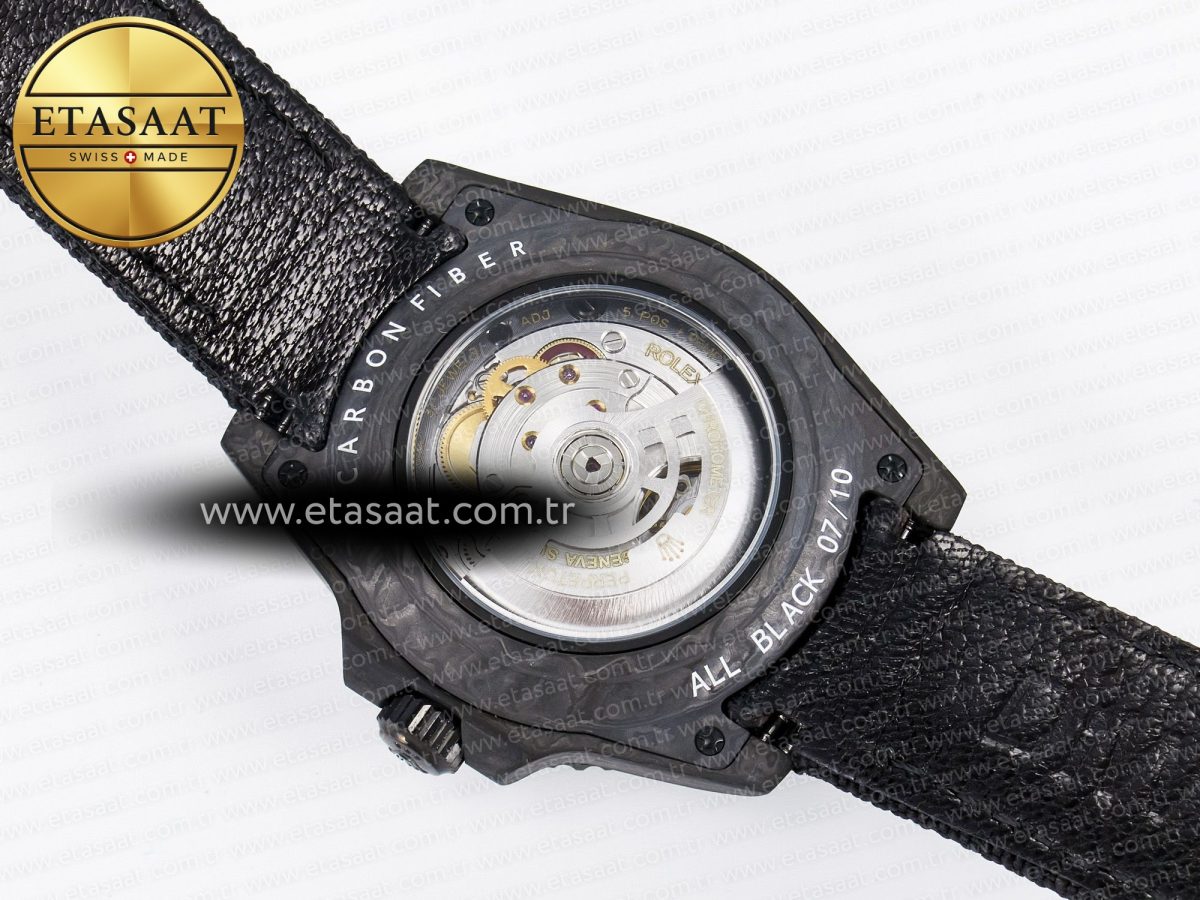 GMT Carbon DIWF Best Edition Black Carbon Dial SS Markers on Black Nylon Strap SA3285 CHS V2 - Görsel 17
