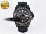 GMT Carbon DIWF Best Edition Black Carbon Dial SS Markers on Black Nylon Strap SA3285 CHS V2 - Görsel 3