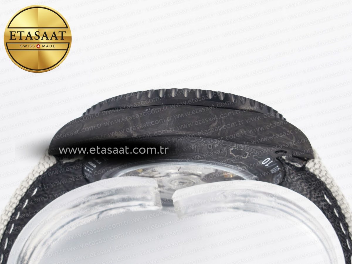 GMT Carbon DIWF Best Edition Black Carbon Dial SS Markers on White Nylon Strap SA3285 CHS V2 - Görsel 14