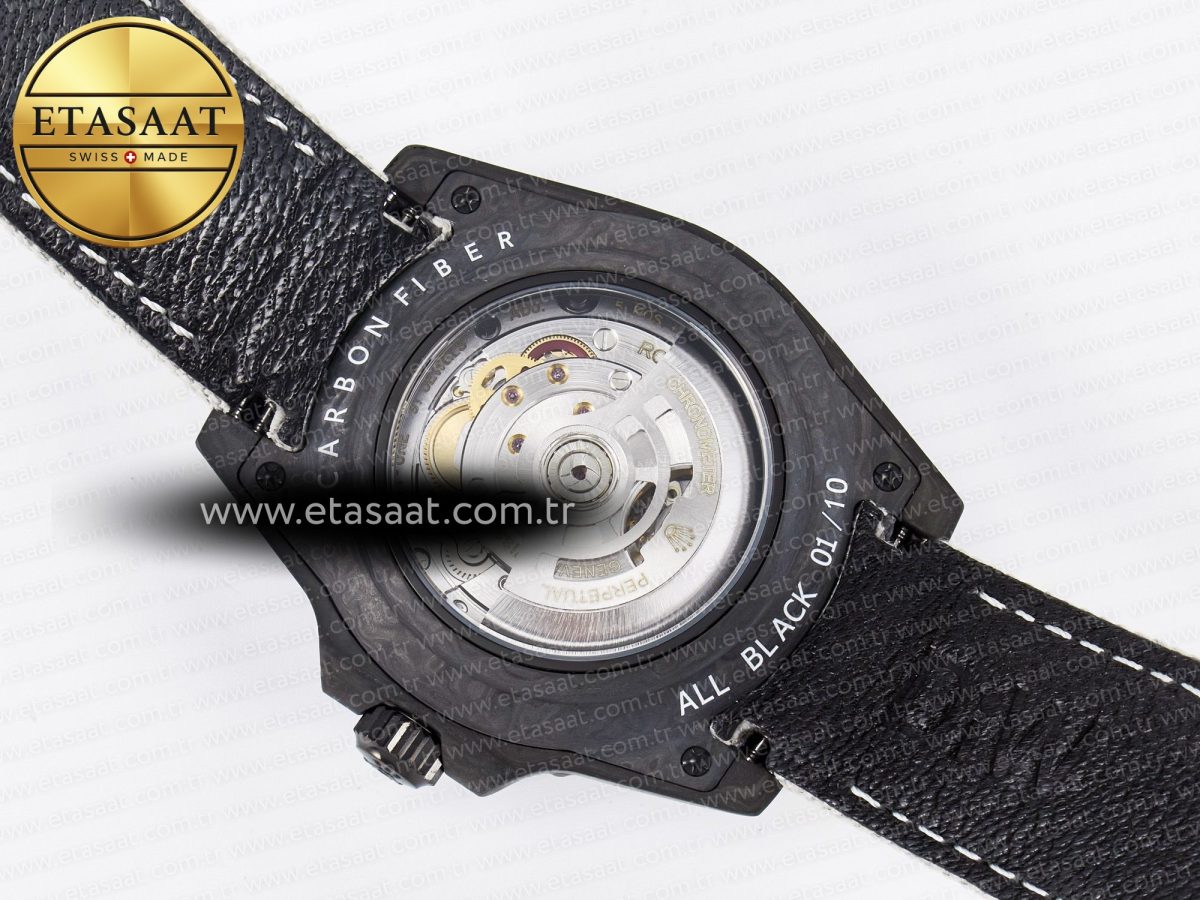 GMT Carbon DIWF Best Edition Black Carbon Dial SS Markers on White Nylon Strap SA3285 CHS V2 - Görsel 17
