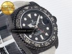 GMT Carbon DIWF Best Edition Black Carbon Dial SS Markers on White Nylon Strap SA3285 CHS V2 - Görsel 5