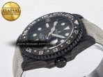 GMT Carbon DIWF Best Edition Black Carbon Dial SS Markers on White Nylon Strap SA3285 CHS V2 - Görsel 6