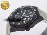 GMT Carbon DIWF Best Edition Black Carbon Dial SS Markers on White Nylon Strap SA3285 CHS V2 - Görsel 6