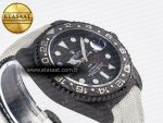 GMT Carbon DIWF Best Edition Black Carbon Dial SS Markers on White Nylon Strap SA3285 CHS V2 - Görsel 7