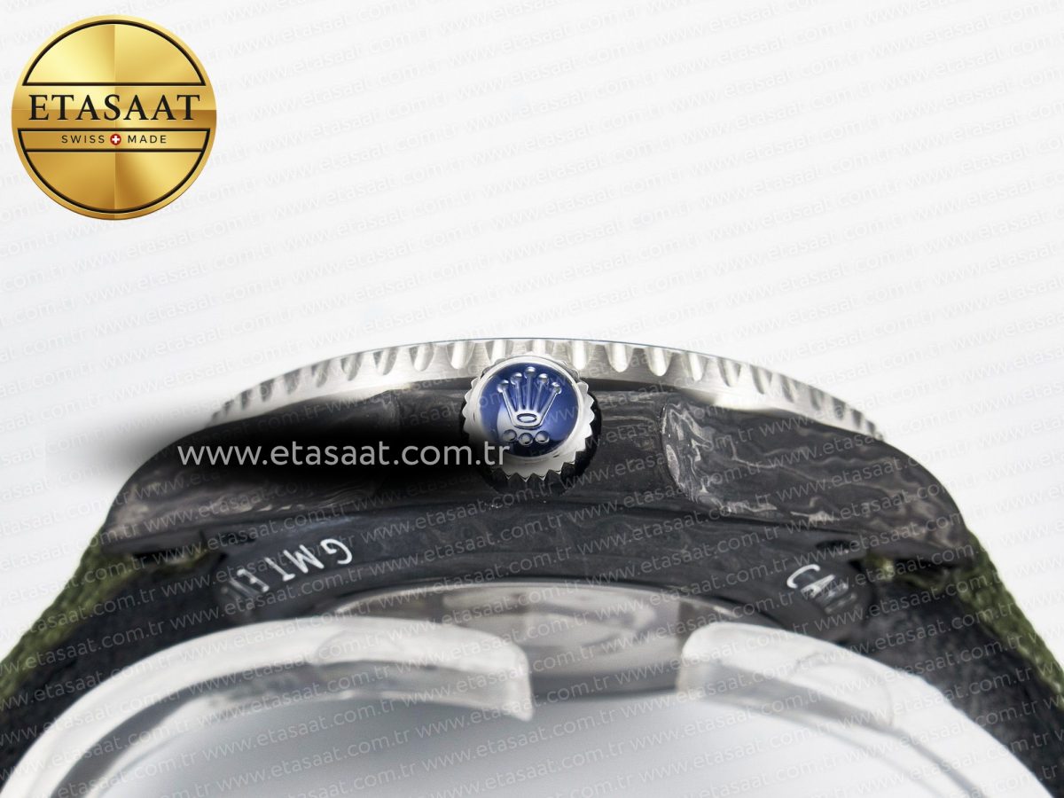 GMT Carbon DIWF Best Edition Green Arabic Dial on Green Nylon Strap SA3186 CHS - Görsel 15
