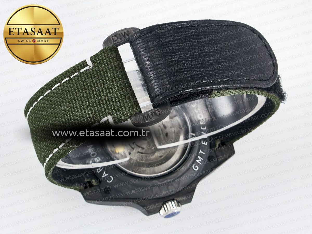 GMT Carbon DIWF Best Edition Green Arabic Dial on Green Nylon Strap SA3186 CHS - Görsel 16